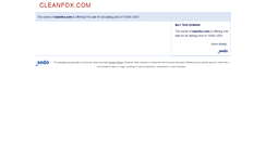 Desktop Screenshot of cleanfox.com
